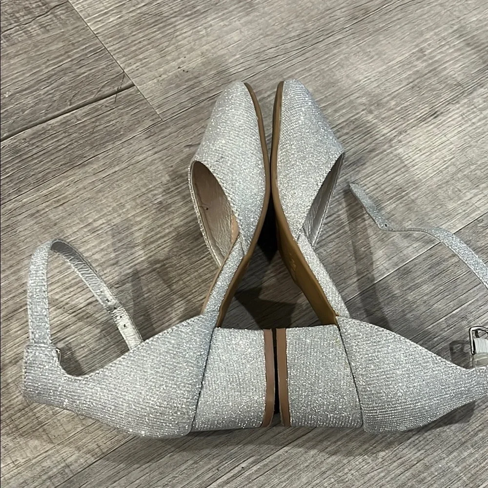 Silver Sparkle Dress Shoes